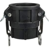 Coupleur &agrave; came et cannelure, Polypropyl&egrave;ne, Type D, 3", NPT femelle, 60 PSI PB Rental Co. Ltd.