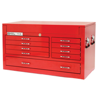 Coffre sup&eacute;rieur de s&eacute;rie PRO+, 42" la, 9 tiroirs, Rouge PB Rental Co. Ltd.