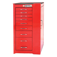 Armoire mobile de s&eacute;rie PRO+, 8 tiroirs, 19" la x 19" p x 36-1/2" h, Rouge PB Rental Co. Ltd.