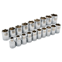 Jeu de douilles m&eacute;triques, 19 Mcx, Prise de 1/2" PB Rental Co. Ltd.