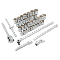 Jeu de douilles SAE/m&eacute;triques, 41 Mcx, Prise de 1/2" PB Rental Co. Ltd.