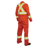 Combinaison de s&eacute;curit&eacute; non doubl&eacute;e, Grand, Orange haute visibilit&eacute; PB Rental Co. Ltd.