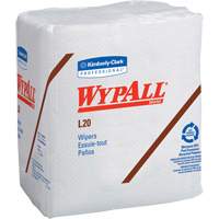 Serviettes jetables L20 WypAll, Tout usage, 12-1/2" lo x 12" la PB Rental Co. Ltd.