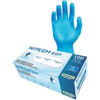 Gants d'examen EDT, Petit, Nitech, 5 mils, Sans poudre, Bleu, Classe 2 PB Rental Co. Ltd.