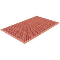 Competitor Series Mats, Slotted, 3' x 5' x 7/8", Orange, Natural Rubber PB Rental Co. Ltd.