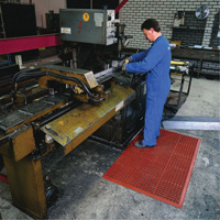 Competitor Series Mats, Slotted, 3' x 5' x 7/8", Orange, Natural Rubber PB Rental Co. Ltd.
