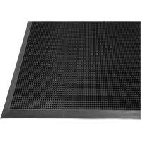 Gritstop Fingermat Matting, Rubber, Scraper Type, Textured Pattern, 2' x 2-2/3', Black PB Rental Co. Ltd.
