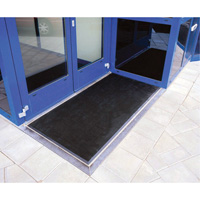 Gritstop Fingermat Matting, Rubber, Scraper Type, Textured Pattern, 2' x 2-2/3', Black PB Rental Co. Ltd.