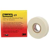 Scotch&reg; Glass Cloth Tape, 19 mm (3/4") W x 20 m (66') L, 7 mils, White PB Rental Co. Ltd.