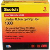 Scotch&reg; Professional Grade Linerless Rubber Splicing Tape, 50.8 mm (2") W x 9 m (30') L, 30 mils, Black PB Rental Co. Ltd.