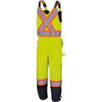 5041BB Pantalon &agrave; bretelles matelass&eacute; imperm&eacute;able, Polyester, Grand, Jaune lime haute visibilit&eacute; PB Rental Co. Ltd.