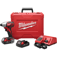Trousse de tournevis &agrave; percussion hexagonal M18, 1/4", 1500 lb-po Couple max., 18 V, Lithium-ion PB Rental Co. Ltd.