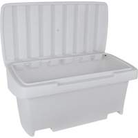 Heavy-Duty Outdoor Salt and Sand Storage Container, 24" x 48" x 24", 10 cu. Ft., Grey PB Rental Co. Ltd.
