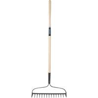 Heavy-Duty Bow Rake, Wood Handle, 58" L, 15" Blade, 15 Tines PB Rental Co. Ltd.