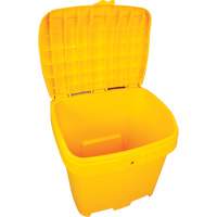 Salt & Sand Storage Bins, With Hasp, 21" x 27" x 26", 4.24 cu. ft., Yellow PB Rental Co. Ltd.
