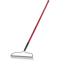 Bow Rake, Fibreglass Handle, 66" L, 16-4/5" Blade, 16 Tines PB Rental Co. Ltd.