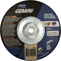 Meule soucoupes Gemini, 7" x 1/4", Arbre 5/8"-11, Oxyde d'aluminium, Type 28 PB Rental Co. Ltd.