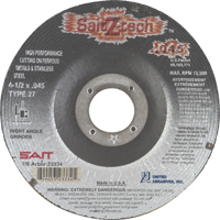 Cutting Wheel Z-Tech, 4-1/2" x 0.045", 7/8" Arbor, Type 27, Zirconium, 13300 RPM PB Rental Co. Ltd.