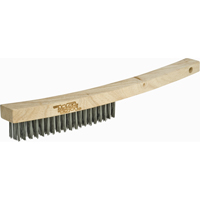 Brosse &agrave; r&eacute;curer industrielle &agrave; manche long, Acier inoxydable, 4 x 19 rangs de fils, Longueur 10-1/4" PB Rental Co. Ltd.