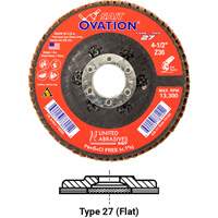 OVATION MEULE LAMELLE5X5/8 11 GRAIN36, 5" x 5/8"-11, Type 27, Grain 36, Zirconium PB Rental Co. Ltd.