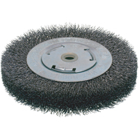 Economy Crimped Wire Wheel Brushes - Wide Face, 6" Dia., 0.014 Fill, 2" Arbor PB Rental Co. Ltd.
