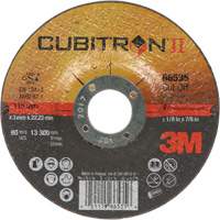 Cut-Off Wheels - CubitronII, 4-1/2" x 0.125", 7/8" Arbor, Type 27, Ceramic, 13300 RPM PB Rental Co. Ltd.