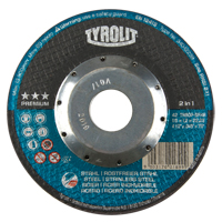 Meule &agrave; tronçonner profonde de premi&egrave;re qualit&eacute; Thincut, 7" x 1/16", Arbre de 7/8", Type 27, Oxyde d'aluminium, 8600 Tr/min PB Rental Co. Ltd.
