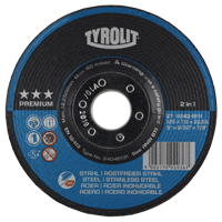 Disque de meulage 2-IN-1 Performance Plus, 7" x 9/32", Arbre 7/8", Type 27 PB Rental Co. Ltd.
