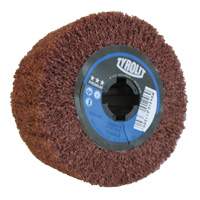 Tambour de conditionnement de surface Pro-Line, 4" dia. x 2" la, 3/4" Arbre, Grain Cors&eacute;, Oxyde d'aluminium PB Rental Co. Ltd.