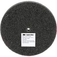 Meule unitaris&eacute;e EXL Scotch-Brite, 5" x 1/2", Arbre de 1/4", Grain de Fin, Carbure de silicium PB Rental Co. Ltd.