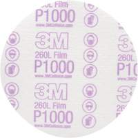 Hookit Finishing Film Disc, 6" Dia., P1000 Grit, Aluminum Oxide, Film PB Rental Co. Ltd.