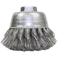 Knot Wire Cup Brush, 3-1/2" Dia. x 5/8"-11 Arbor PB Rental Co. Ltd.