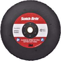 Disque extra coupe  Clean and Strip  XT Pro Scotch-Brite, 7" dia., Grain Extra grossier, Oxyde d'aluminium PB Rental Co. Ltd.
