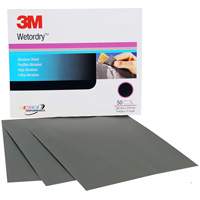 Feuille abrasive Wetordry, 9" x 11", Grain P220, Oxyde d'aluminium PB Rental Co. Ltd.