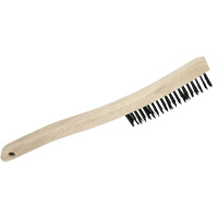 3LH Brosse m&eacute;tallique manuelle, Acier au carbone, 3 x 19 rangs de fils, Longueur 13-3/4" PB Rental Co. Ltd.