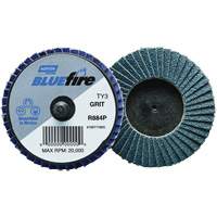 BlueFire&reg; R884P Plastic Flat Mini Flap Disc, 2" x Type 27, P80 Grit, Zirconia Alumina PB Rental Co. Ltd.