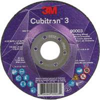 Cubitron 3 meule a moyeu d&eacute;port&eacute;, 4-1/2" x 1/4", Arbre 7/8", C&eacute;ramique, Type T27 PB Rental Co. Ltd.