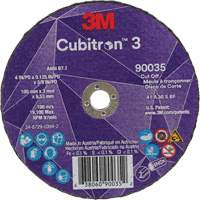 Meule &agrave; tronçonner Cubitron 3, 4" x 1/8", Arbre de 3/8", Type T1, C&eacute;ramique, 21000 Tr/min PB Rental Co. Ltd.