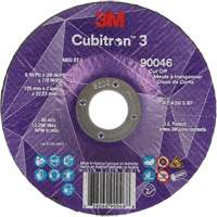 Meule &agrave; tronçonner Cubitron 3, 5" x 0,09", Arbre de 7/8", Type T27, C&eacute;ramique, 12250 Tr/min PB Rental Co. Ltd.