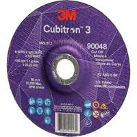 Meule &agrave; tronçonner Cubitron 3, 6" x 0,045", Arbre de 7/8", Type T27, C&eacute;ramique, 10 200 Tr/min PB Rental Co. Ltd.