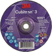 Meule a moyeu d&eacute;port&eacute; Cubitron 3, 4" x 1/4", Arbre 3/8", C&eacute;ramique, Type T27 PB Rental Co. Ltd.