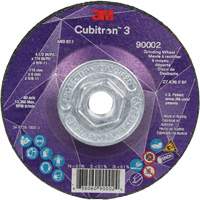 Meule a moyeu d&eacute;port&eacute; Cubitron 3, 4-1/2" x 1/4", Arbre 5/8"-11, C&eacute;ramique, Type T27 PB Rental Co. Ltd.