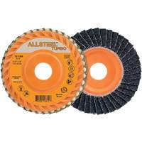 Disque &agrave; lamelles Turbo ALLSTEEL, 4-1/2" x 5/8"-11, Grain 40, Alumine de zirconium PB Rental Co. Ltd.