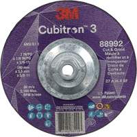 Cubitron 3 Cut and Grind Wheel, 7" x 1/8", 5/8"-11 Arbor, Type 27, 36 Grit, Ceramic PB Rental Co. Ltd.