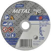 Metal RightCut Right Angle Cut-Off Wheel, 4-1/2" x 0.04", 7/8" Arbor, Type 01/41, Aluminum Oxide, 13580 RPM PB Rental Co. Ltd.