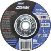 Gemini INOX/SS Right Angle Cut-Off Wheel, 4-1/2" x 3/32", 5/8"-11 Arbor, Type 27/42, Aluminum Oxide, 13580 RPM PB Rental Co. Ltd.
