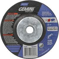 Meule Gemini, 4-1/2" x 1/4", Arbre 5/8"-11, Oxyde d'aluminium, Type 27 PB Rental Co. Ltd.