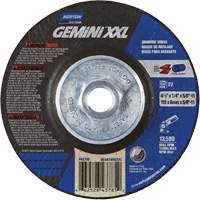Meule XXL Gemini, 4-1/2" x 1/4", Arbre 5/8"-11, Oxyde d'aluminium, Type 27 PB Rental Co. Ltd.