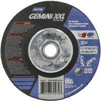 Disque combin&eacute; de meulage et tronçonnage Gemini XXL, 4-1/2" x 1/8", Arbre de 5/8"-11, Type 27, Oxyde d'aluminium PB Rental Co. Ltd.