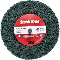 Disque Clean and Strip XT Pro Extra Cut Disc XC-DC Scotch-Brite, 4" dia., Grain Extra grossier, Oxyde d'aluminium PB Rental Co. Ltd.